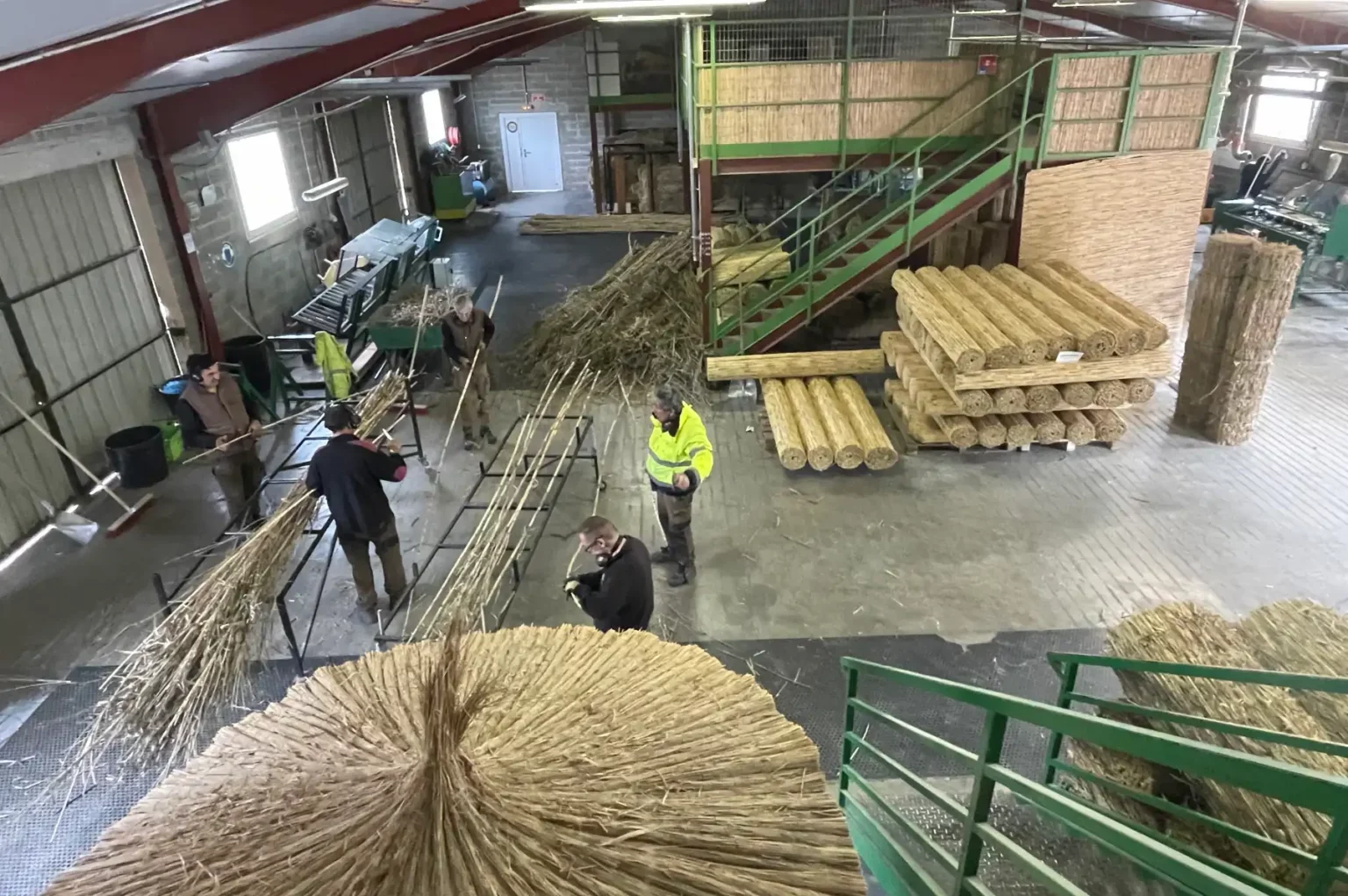 L'atelier de fabrication de canisses