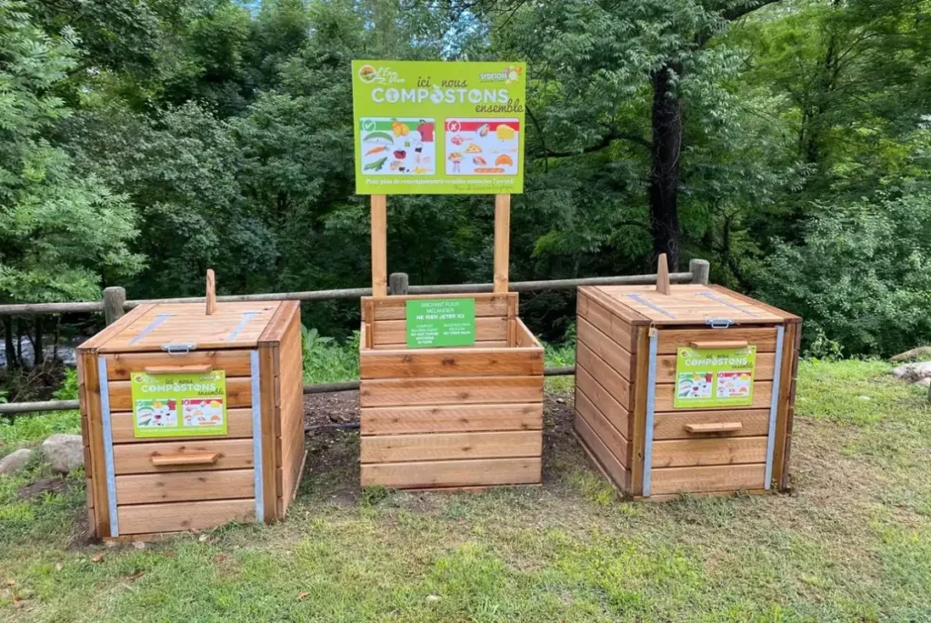 Fabrication de composteurs par l'atelier menuiserie de l'ESAT Joan CAYROL